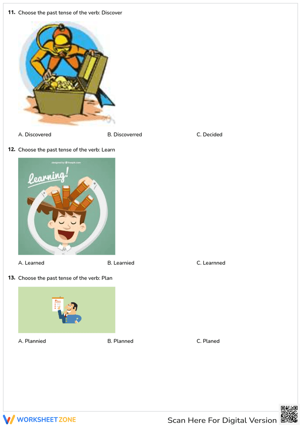 Regular Verbs Past Tense Worksheet | Grade 1 Essential - Page 4