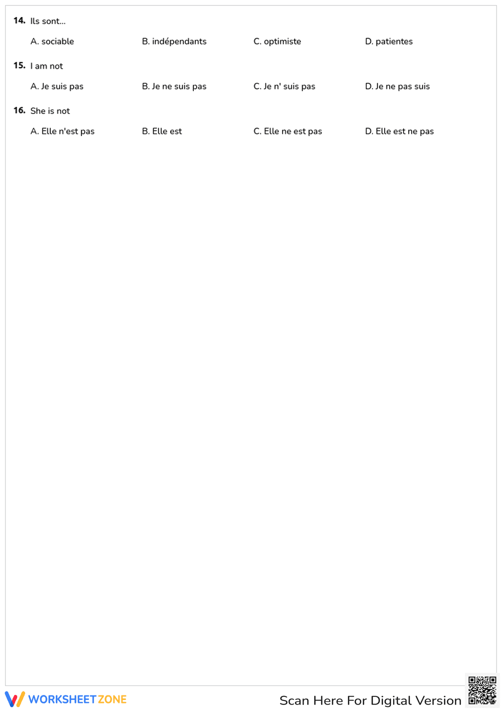 Verb 'To Be' Conjugation - Page 2
