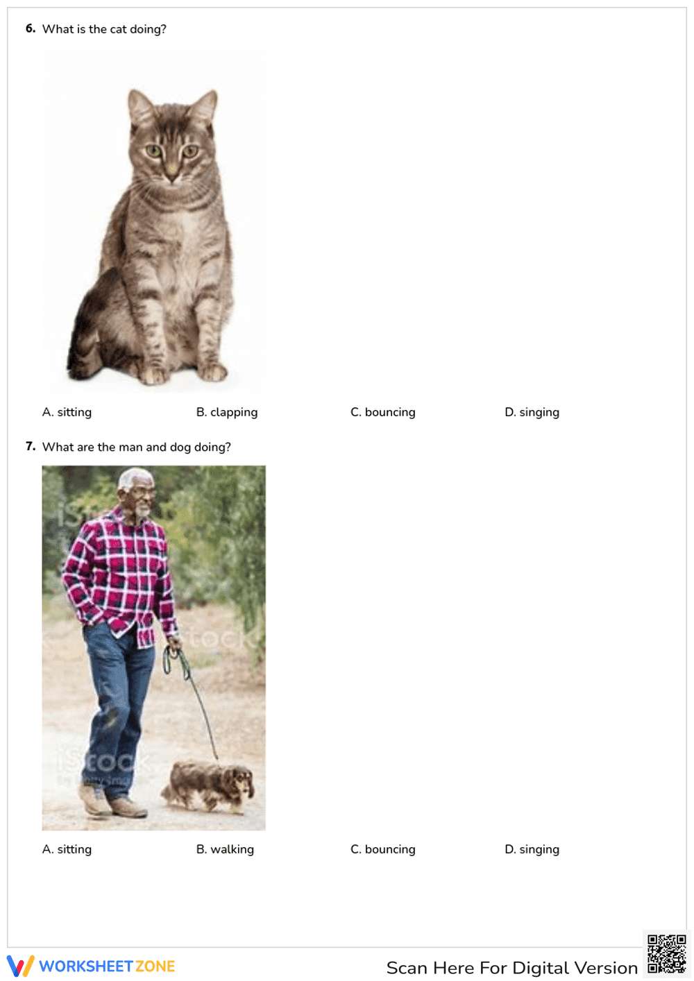 Identifying Action Verbs - Page 3