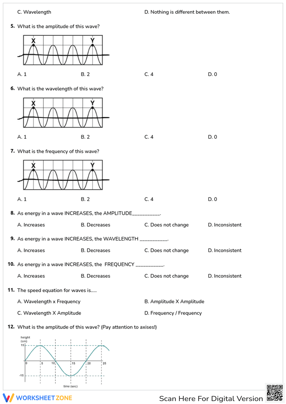 Waves: Wavelength, Frequency, and Amplitude - Page 2