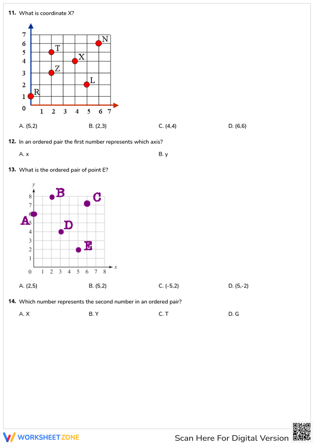 Printable Ordered Pairs Worksheet | Grade 5 Math - Page 3