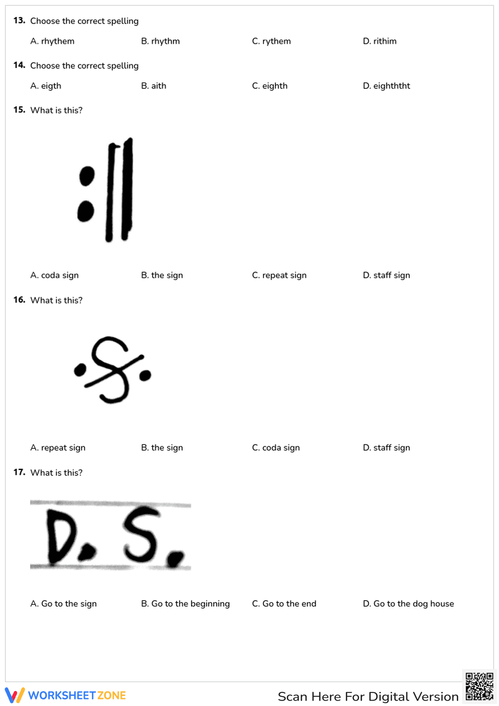 Musical Vocabulary and Symbols Quiz: Learn Music Terms - Page 2