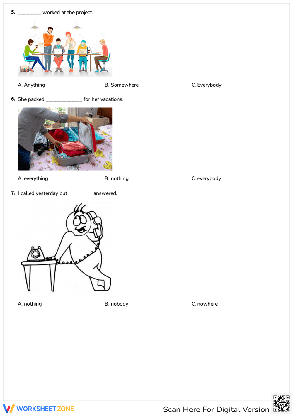 Indefinite Pronouns Grammar - Page 2