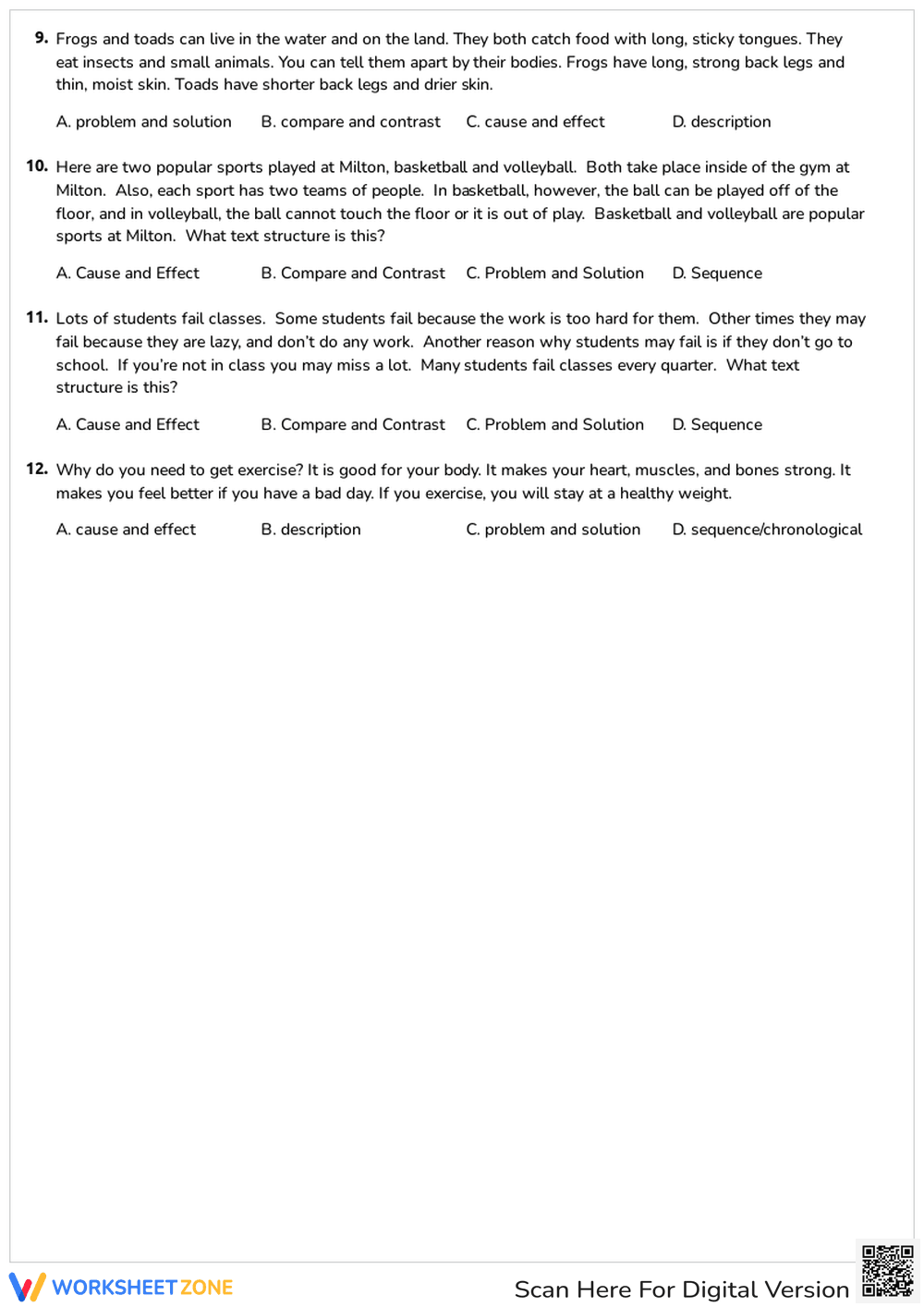 Text Organization Worksheet | Grade 3 Essential - Page 2