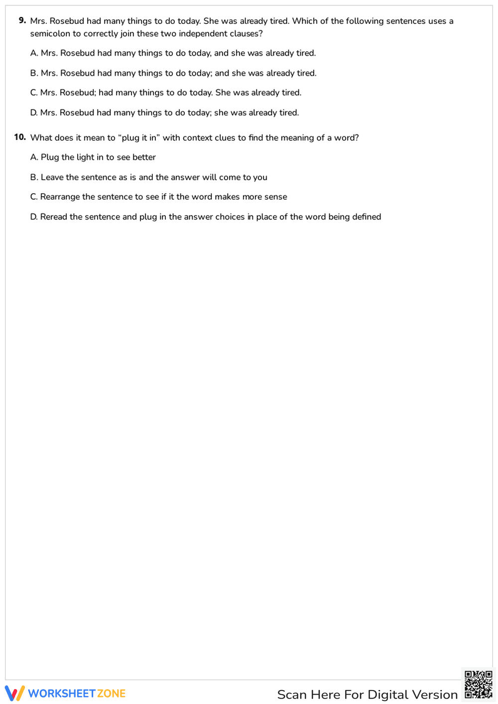 Story Sequencing Quiz: Enhance Your Comprehension - Page 2