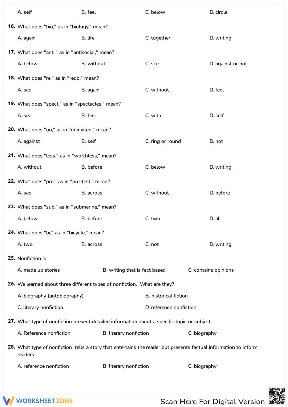 1st 6 Weeks Knowledge - 6th Grade Reading - Page 3