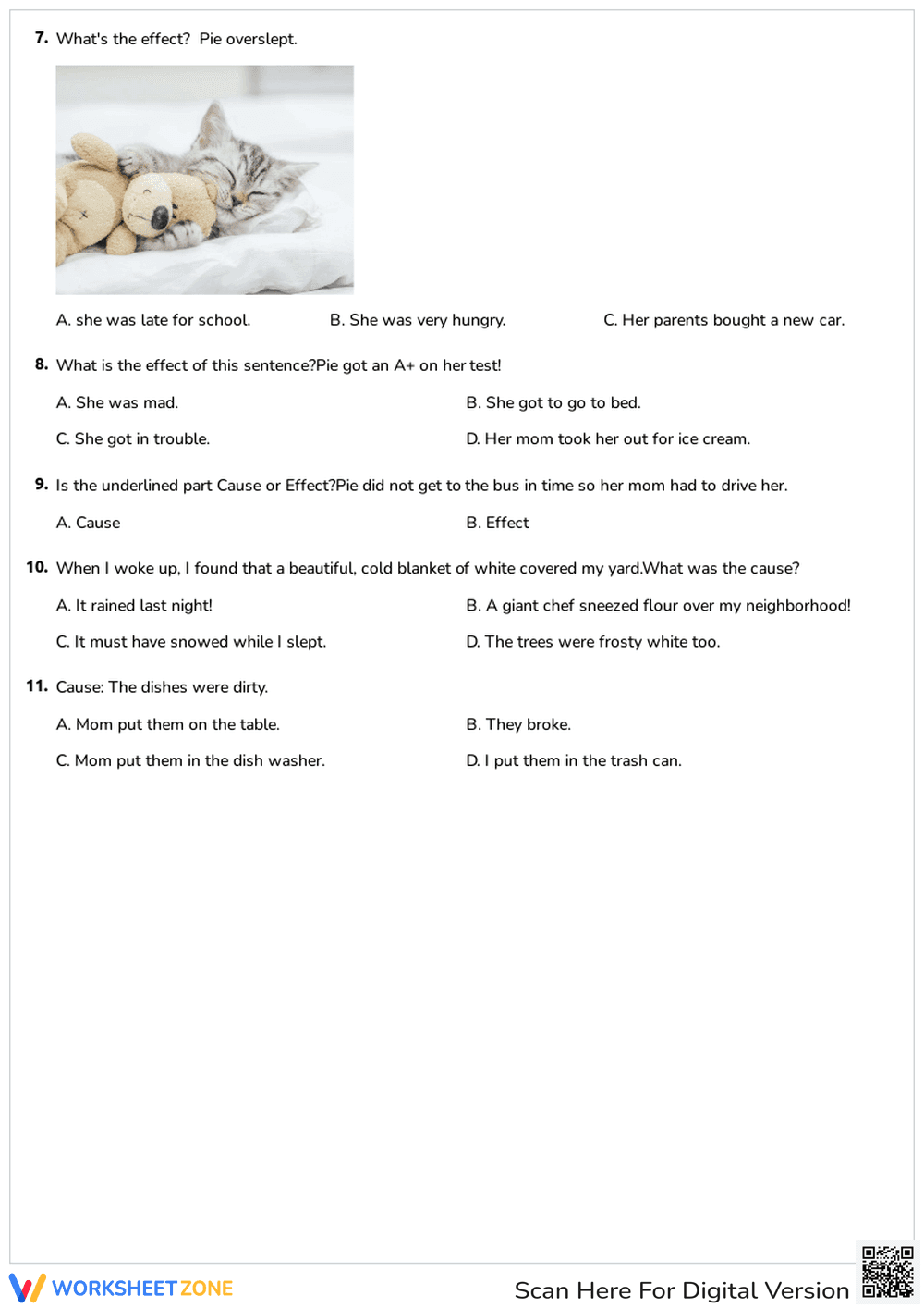 Cause and Effect: Interactive Quiz - Page 3