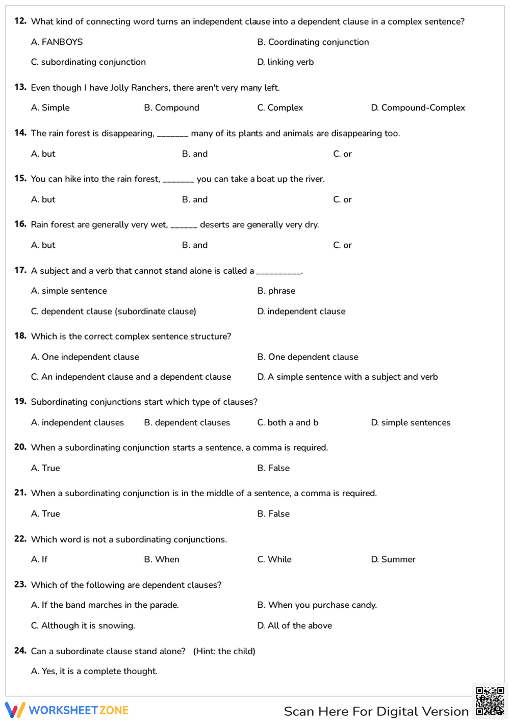 Sentence Structure Worksheet | Grade 3-5 Essential - Page 2