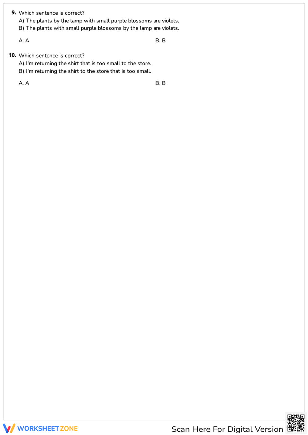Misplaced and Dangling Modifier - Page 2