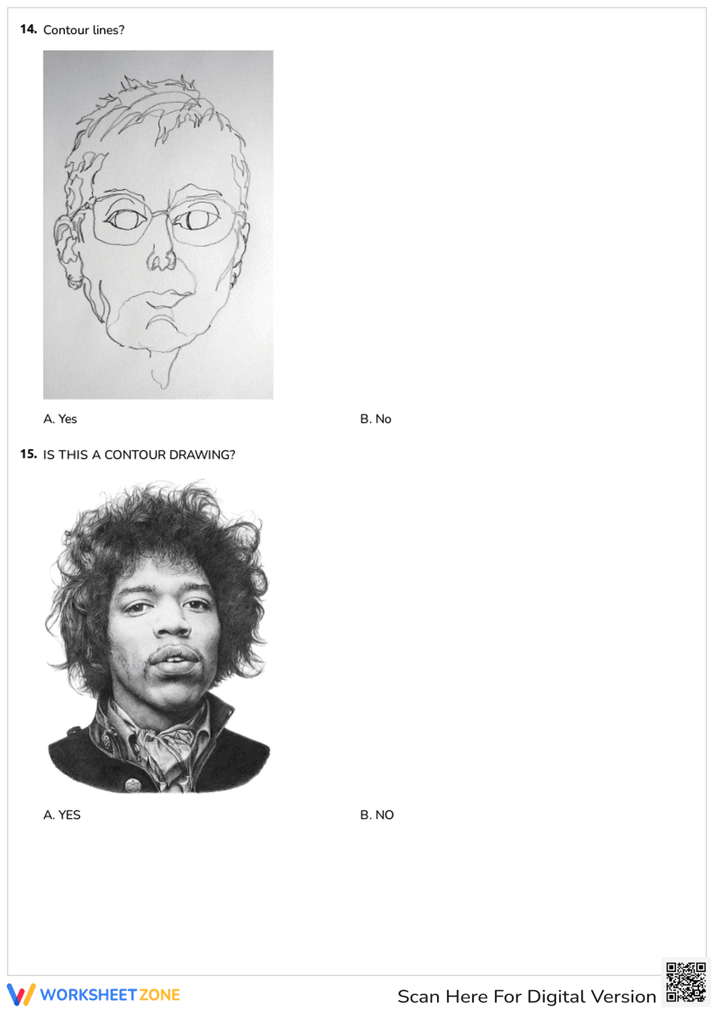 Contour Lines Art Worksheet | Grade 1-3 Essential - Page 5