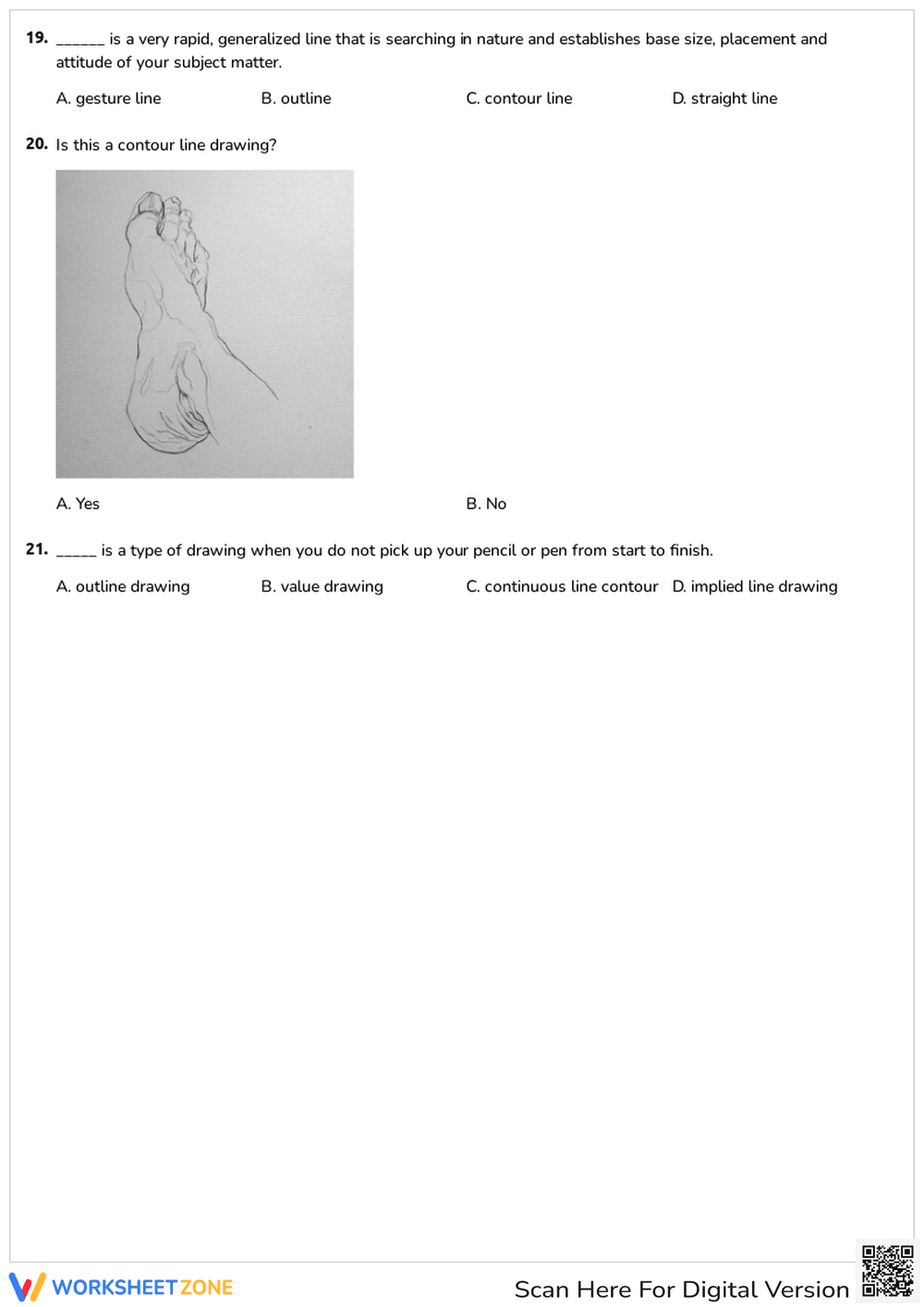 Contour Lines Art Worksheet | Grade 1-3 Essential - Page 7