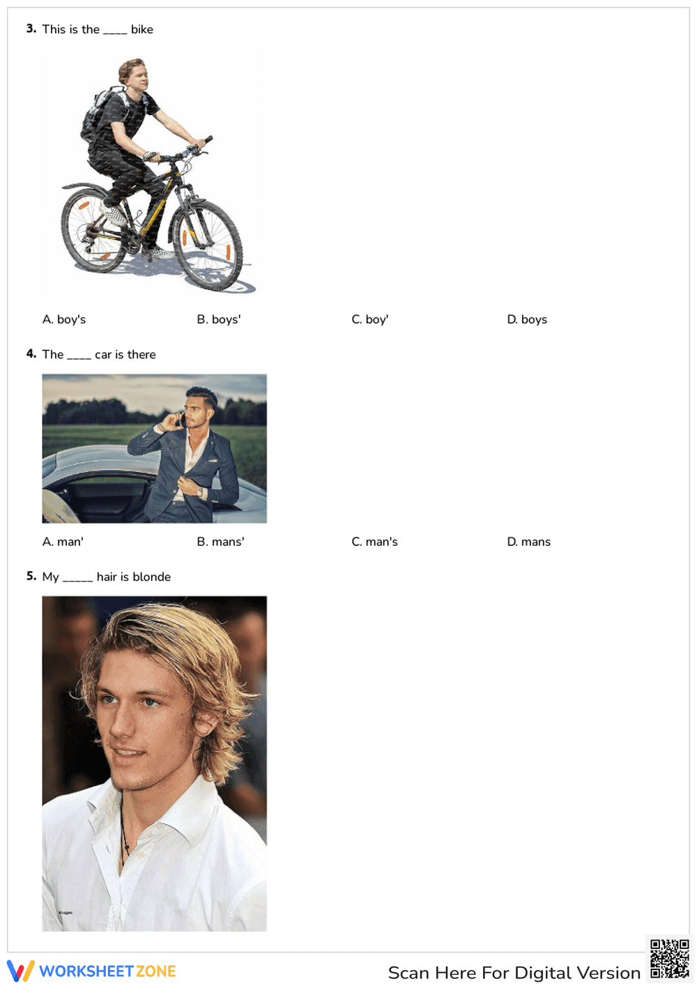 Singular Possessives Worksheet | Grade 1 Essential - Page 2
