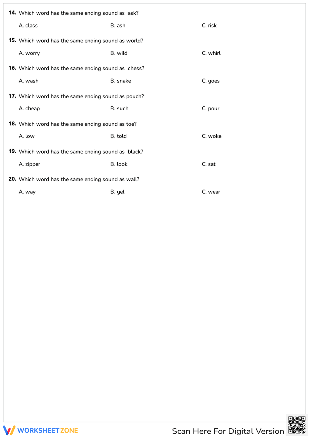 Beginning, Middle, End Sounds Worksheet | Grade 1 Essential - Page 2
