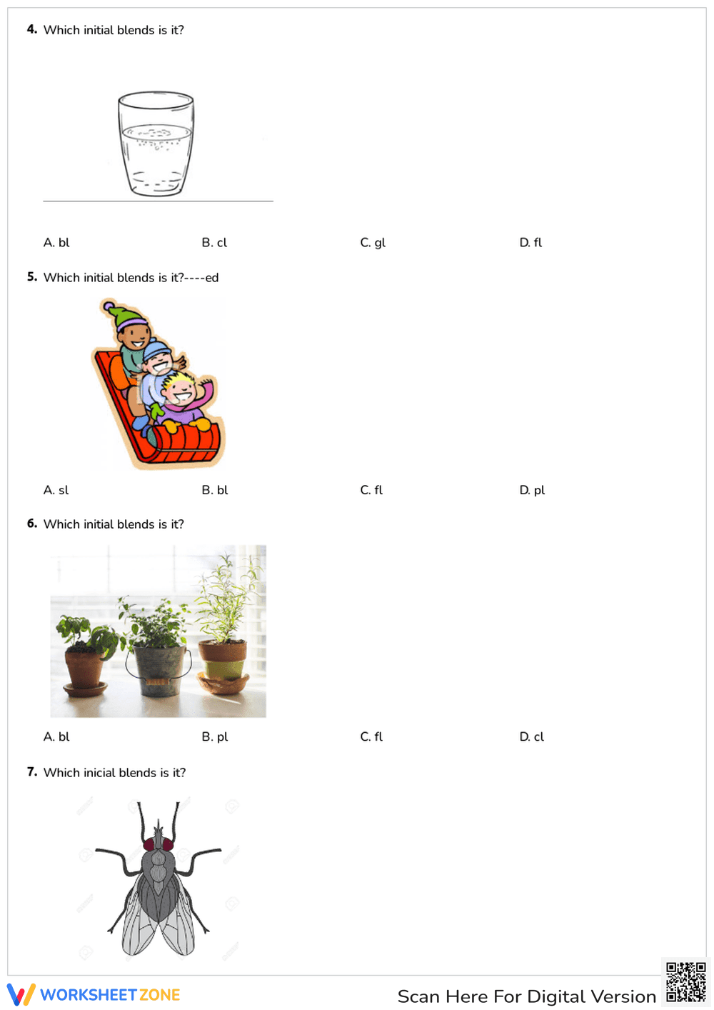 Initial L Blends: Phonics Practice - Page 2