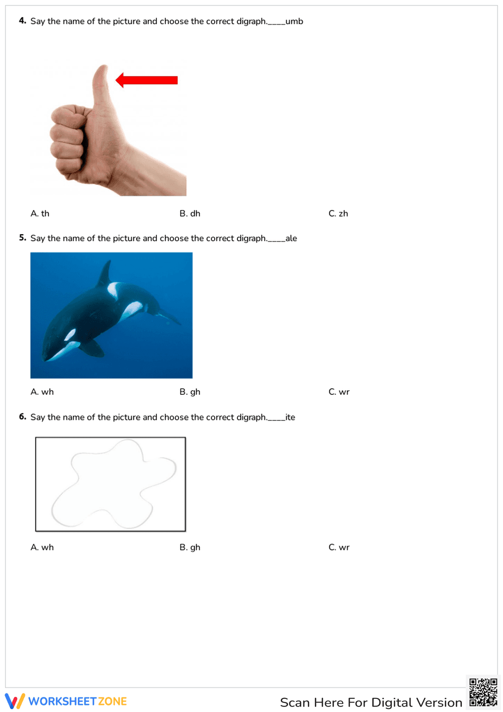 Consonant Digraphs Worksheet | Essential Grade 1 Phonics - Page 2