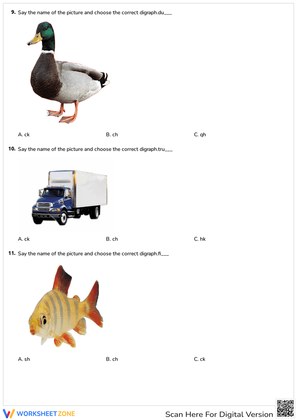 Consonant Digraphs Worksheet | Essential Grade 1 Phonics - Page 4