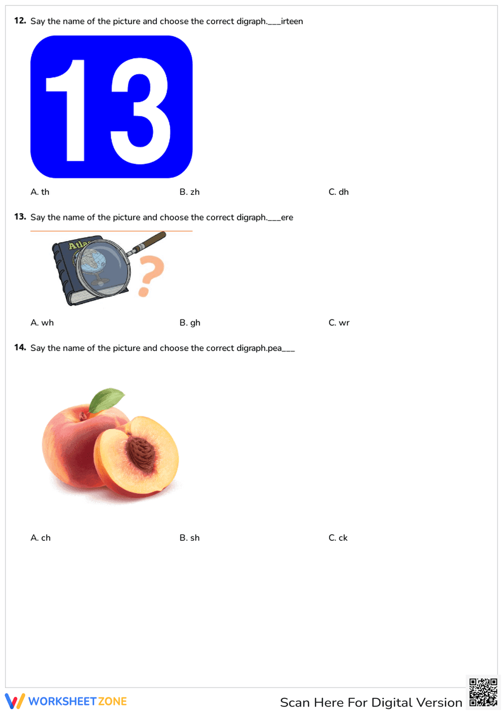 Consonant Digraphs Worksheet | Essential Grade 1 Phonics - Page 5