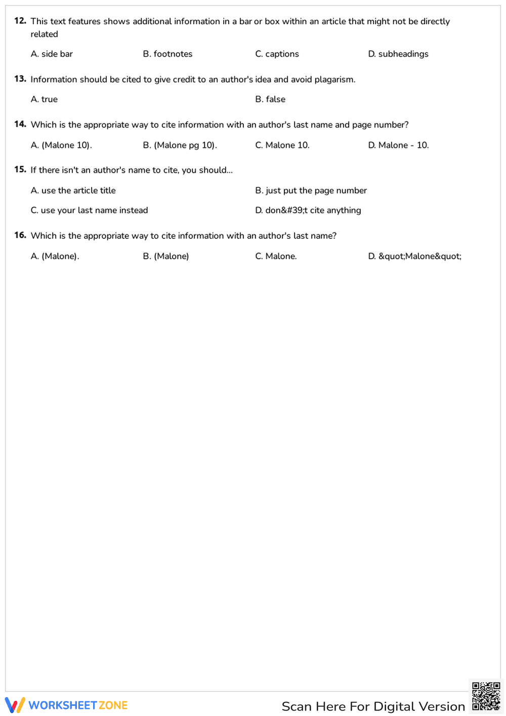 Unit 1 Vocabulary Review - Page 2