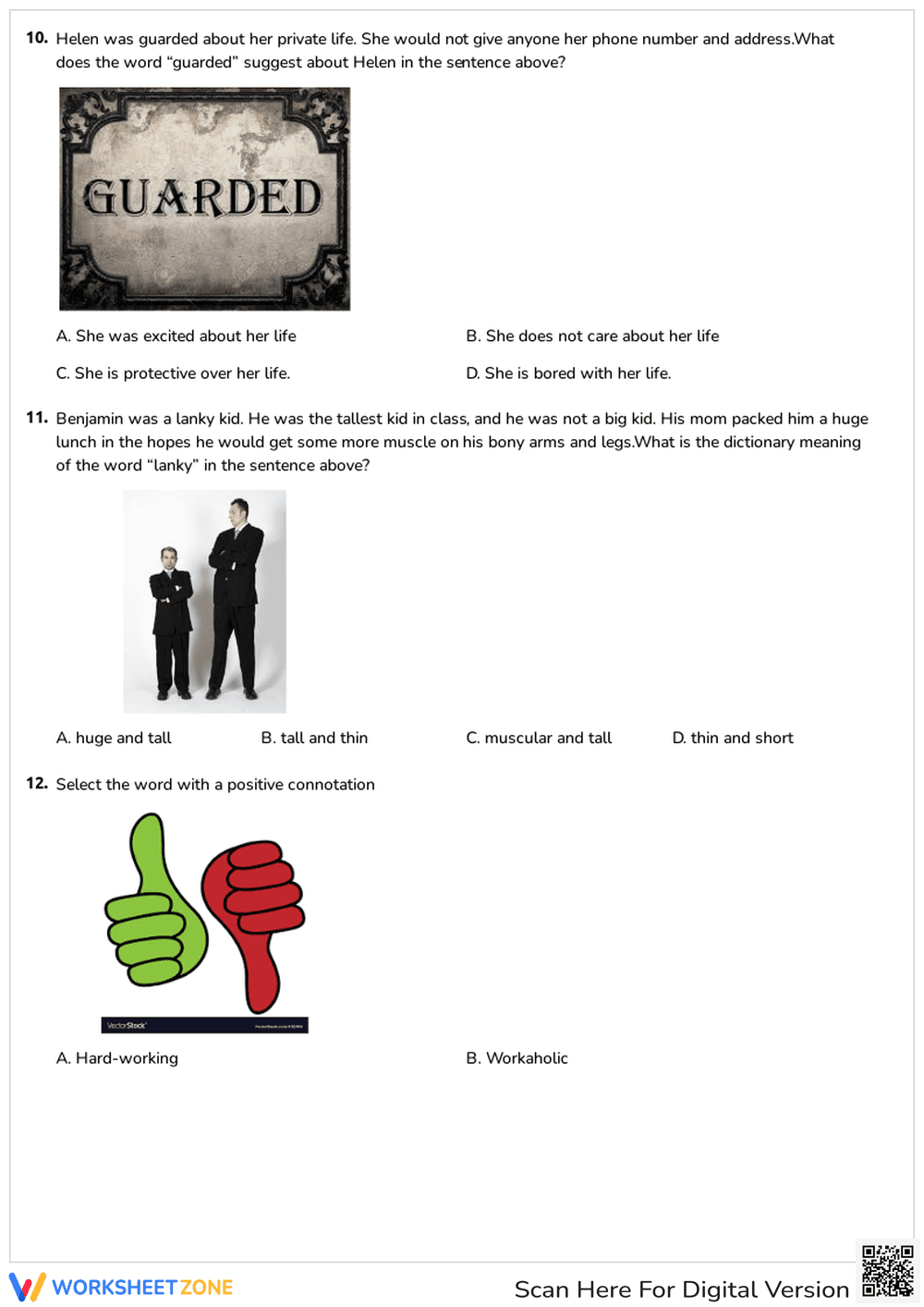 Connotation and Denotation Practice | Grade 6-8 Essential - Page 4