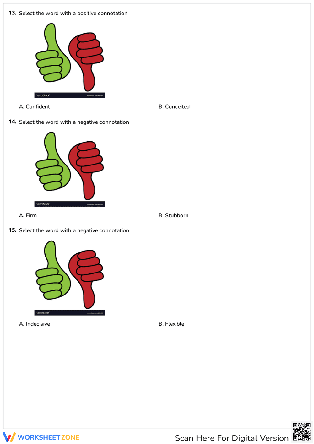 Connotation and Denotation Practice | Grade 6-8 Essential - Page 5
