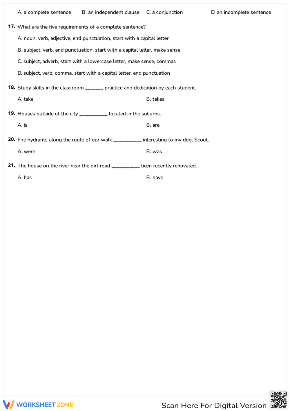 L.5.1 Worksheet: Writing Skills — Grade 5 Aligned - Page 3