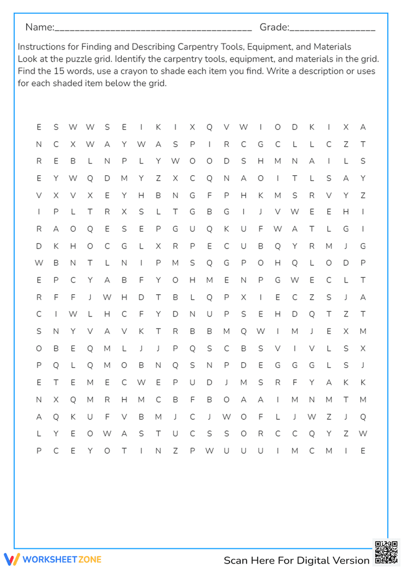 Carpentry Worksheet Formulas CARPENTRY Worksheets