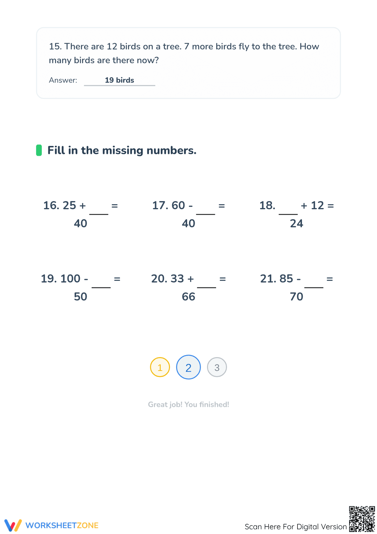 Essential Grade 2 Computation Review: Addition & Subtraction Worksheets