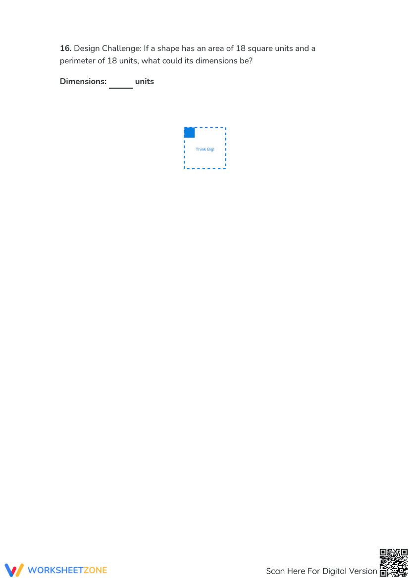 Area Using Grids Worksheet Printable Area with Grid Blocks Worksheet | Grades 3-4
