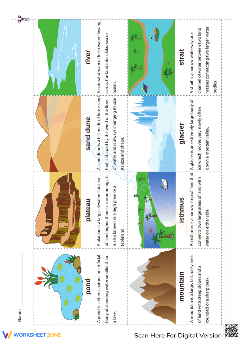 Geographical Features Worksheet.pdf Geographical Features Guide | Grade 7-8 Essential Science Worksheets