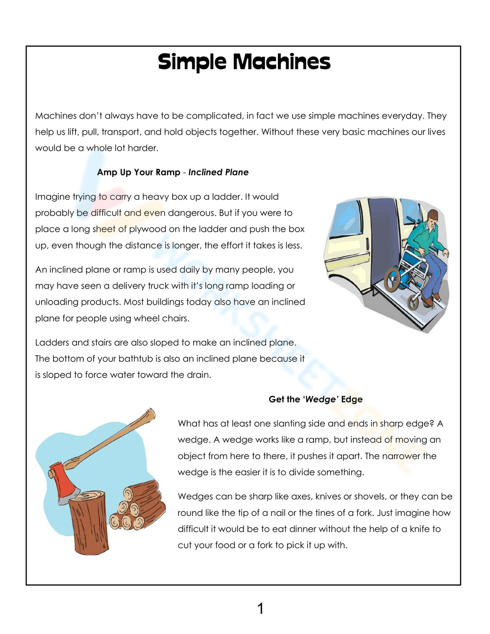 Simple Machine Questions Printable Simple Machines Questions Worksheets