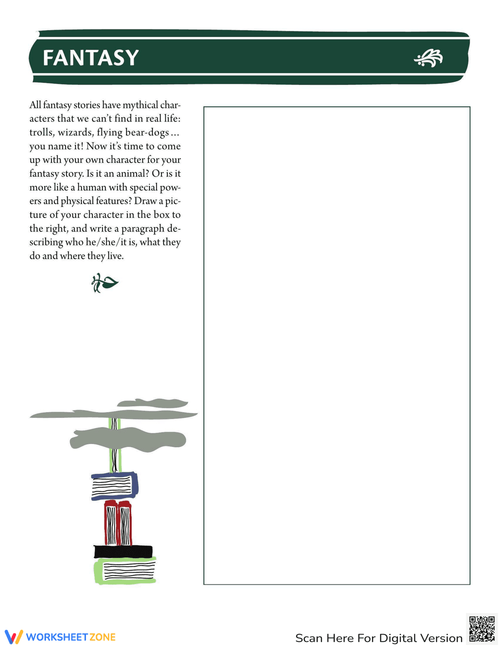 Pattern Worksheet Fantasy Fantasy Genre Worksheet | Printable Grade 4 Reading