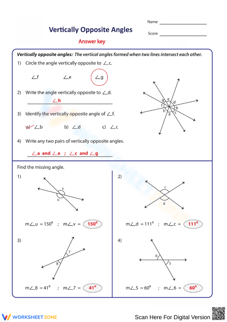 Understanding Vertically Opposite Angles Worksheets understanding-vertically-opposite-angles-worksheets