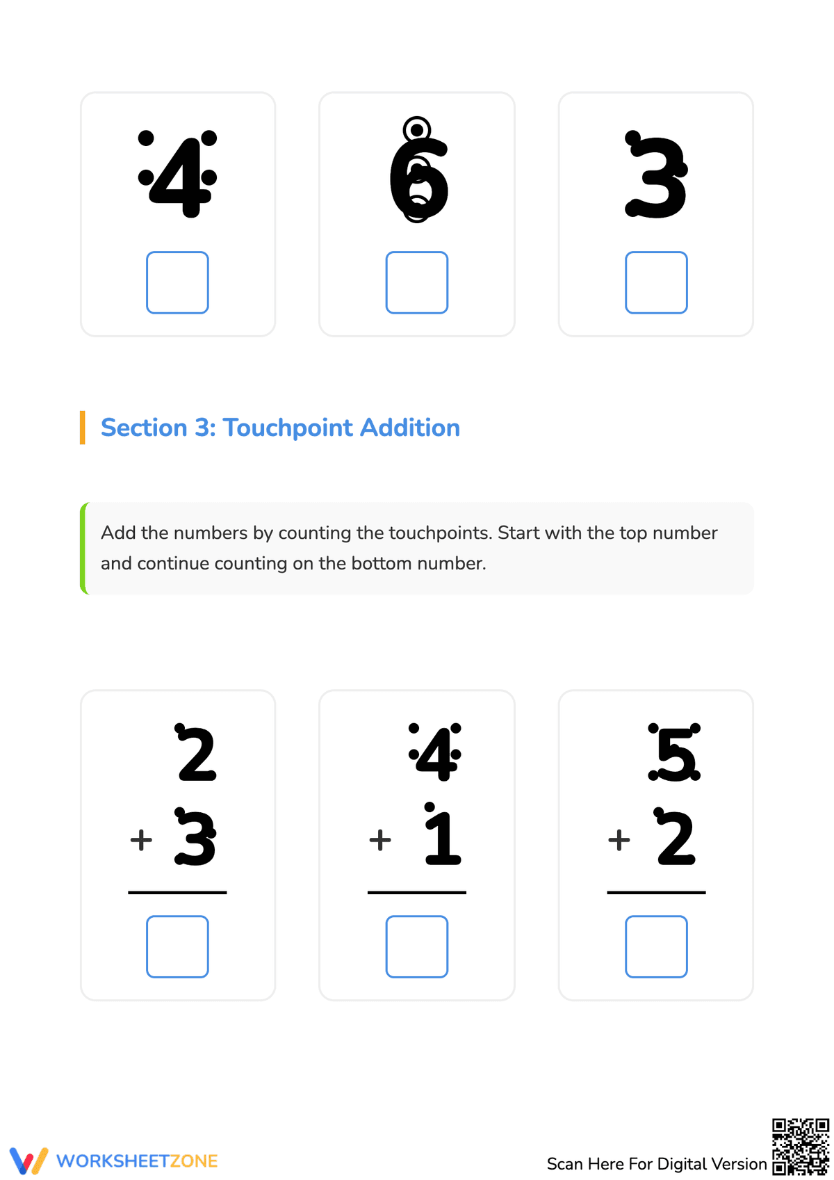 Touchpoint Math Youtube Touchpoint Math Worksheet 1-9