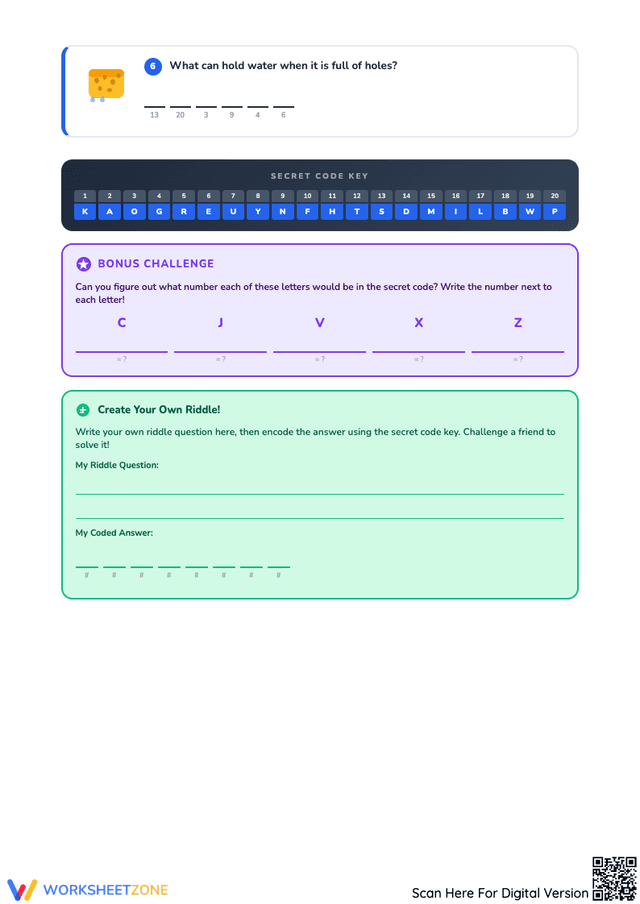 Best Riddles With A Code Crack Riddles and Codes with this Fun Worksheet