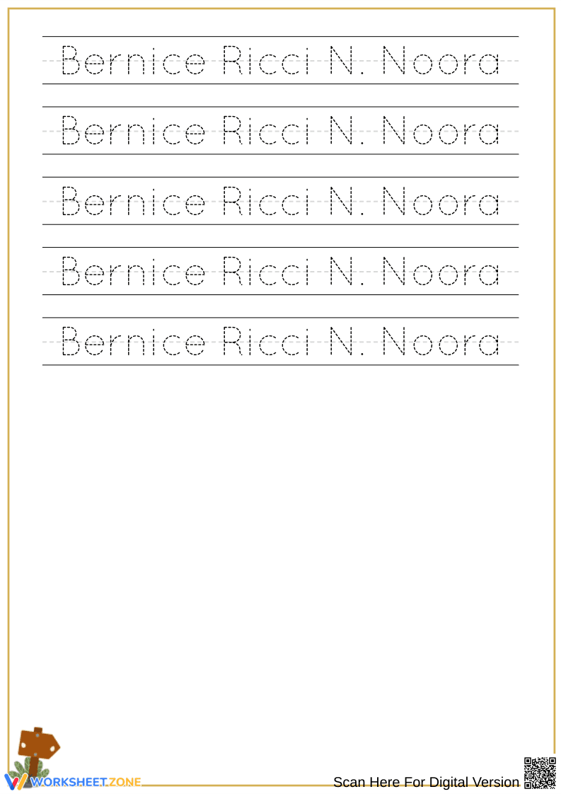 Essential Name Tracing Practice | Grade 1-2 Handwriting Worksheets