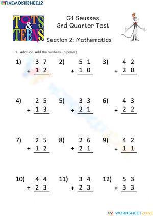 G1 Seusses Math Test April 28