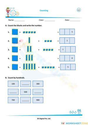 Math - Number sense worksheet