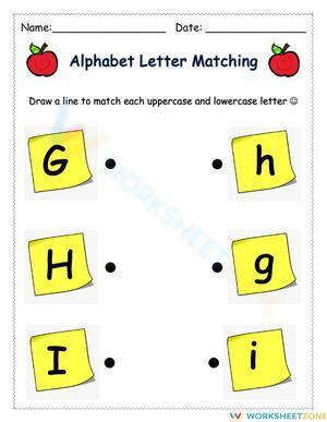 Letter Matching (GHI)