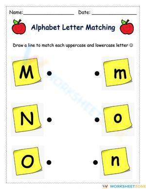 Letter Matching (MNO)