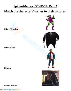 Spiderman Part 2 Character Matching