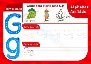 Alphabet for kids - Gg