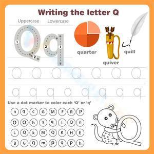 Writing the letter Q