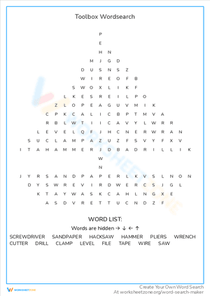 Toolbox Wordsearch