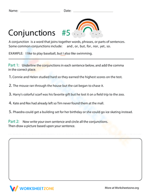 Conjunction Practice #5