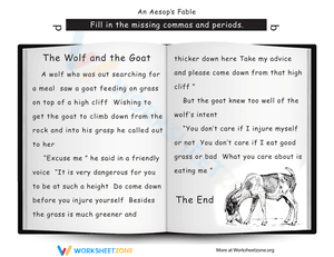 Punctuation: The Wolf and the Goat