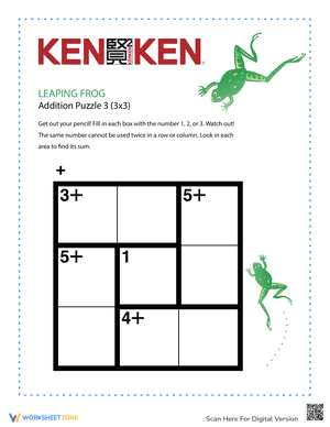 Leaping Frog KenKen® Puzzle