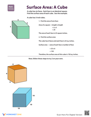 Find the Surface Area: Cube