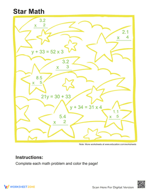 Algebra Coloring Page #6