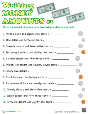 Writing Money Amounts #3
