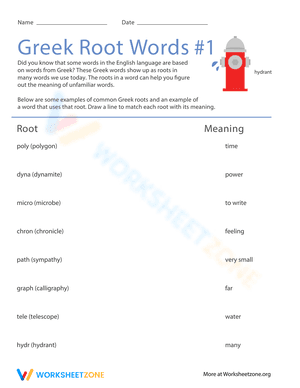 Greek Root Words #1